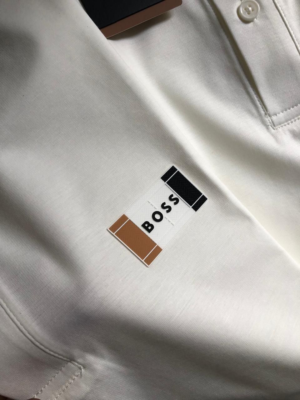 Men’s collar Tshirt white