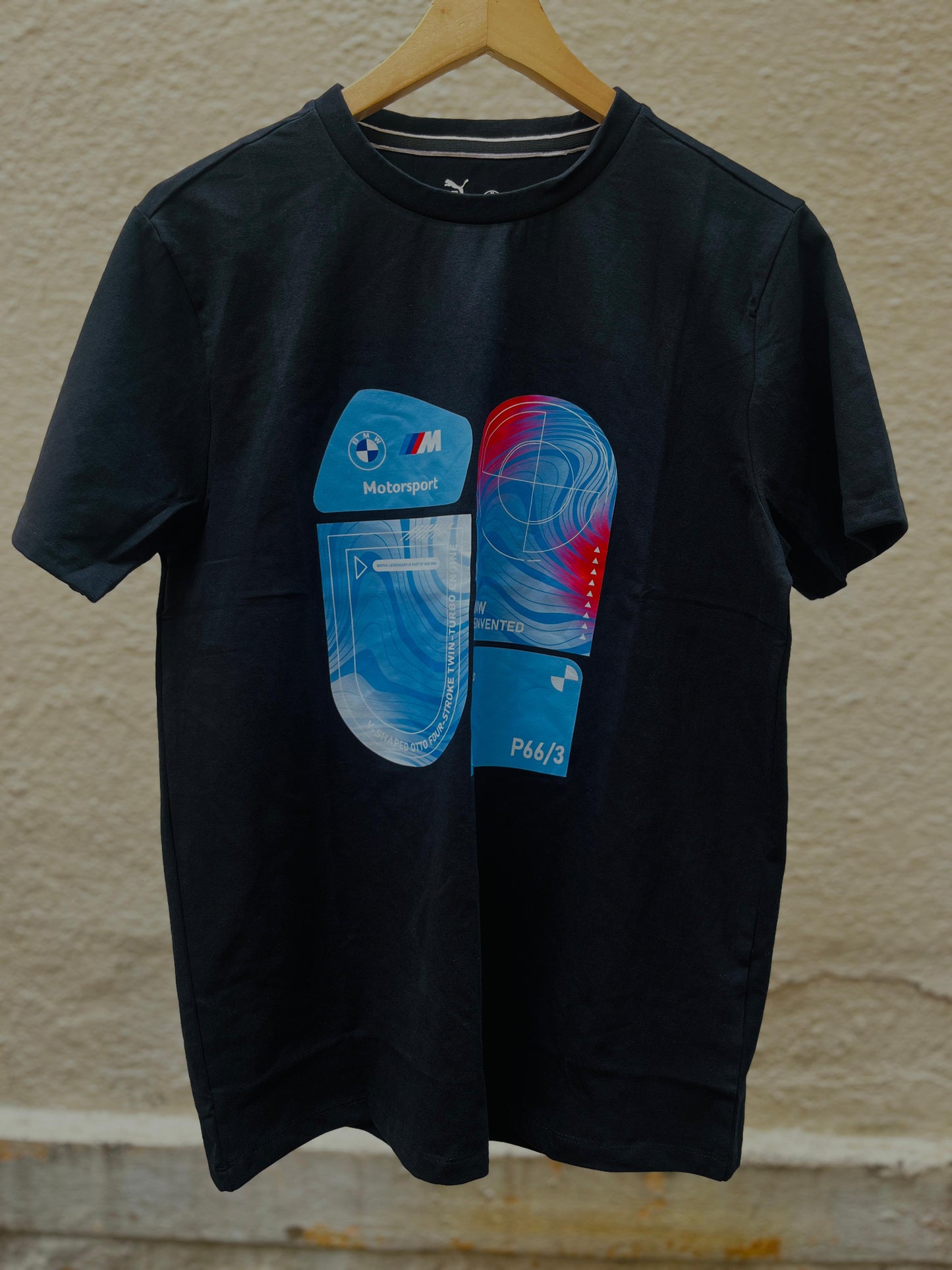 Mens round neck T-shirts bmw