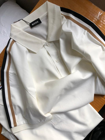 Men’s collar Tshirt white