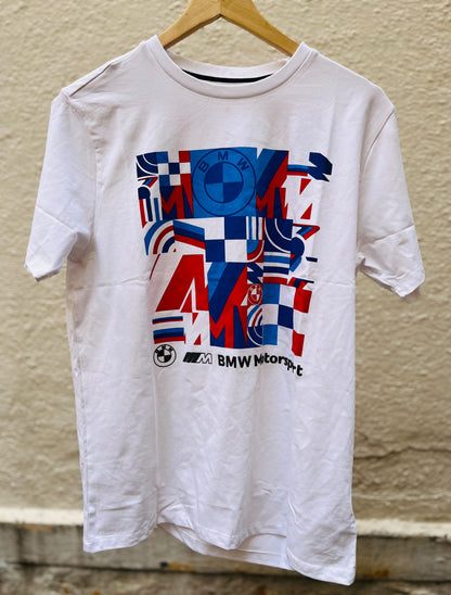 Mens round neck T-shirts bmw