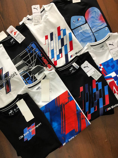 Mens round neck T-shirts bmw