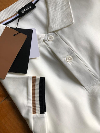 Men’s collar Tshirt white