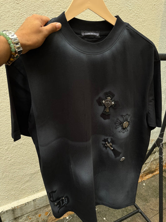 Short sleeve drop shoulder tee