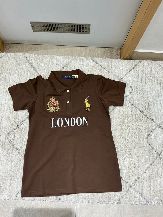 Ladies collar tshirt (L)