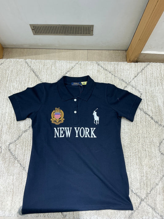 Ladies collar tshirt (L)